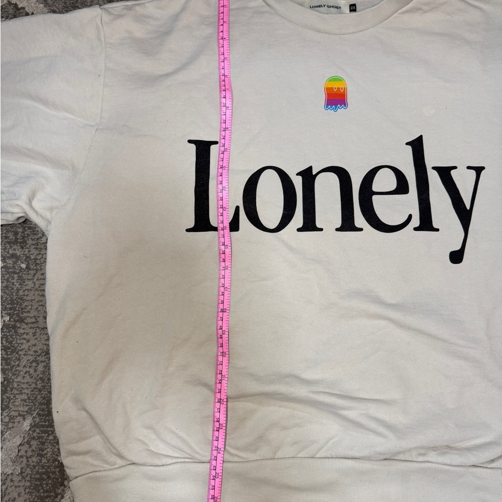 Lonely Ghost “Lonely” Apple Crewneck - Picture 8 of 9
